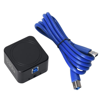 HAYEAR 8MP 4K USB Digital Camera 1/1.8 inch Sensor Microscope Camera, UHD 3840x2160 USB Camera for Windows Web Cam OTG Supported for Education Lab PCB Inspection