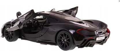 PowerTRC Officially Licensed McLaren P1 1:14 Scale Model Supercar with Functional Lights | Realistic Open Doors &amp Push Button Features | Sleek Black Design