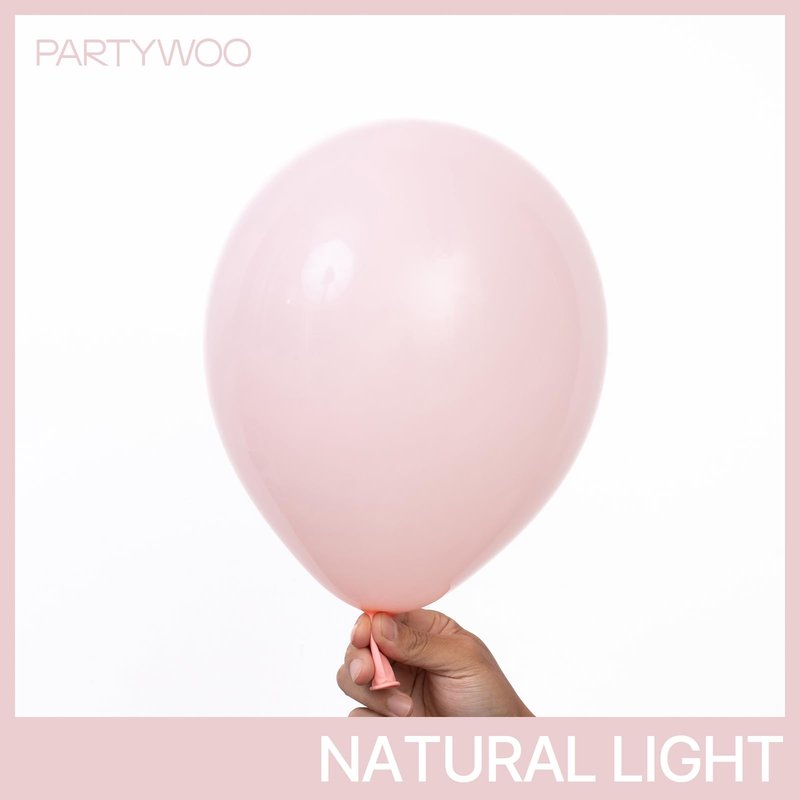 PartyWoo Baby Pink Balloons 140pcs Different Sizes of 18 12 10 5 Inch Pastel Light Pale Pink Balloon Arch Kit for Baby Shower Gender Reveal Wedding Princess Birthday Party Decorations Pink-Q18