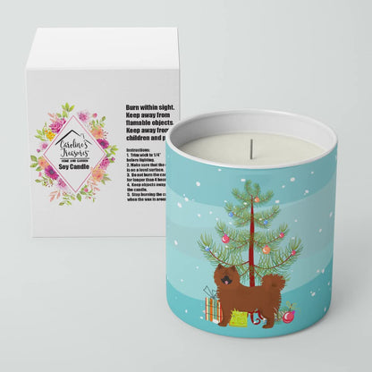 Caroline's Treasures CK3454CDL Eurasier or Eurasian Dog Christmas Tree 10 oz Decorative Soy Candle Nature Soy Wax Essential Oil Home Decor Ideal for Bedroom Kitchen Bath Office Gift, 10 oz