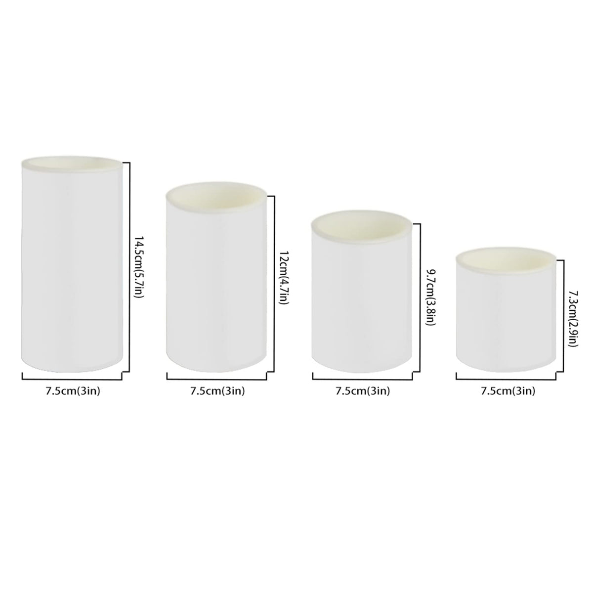 Cozeyat Multi Color Candles 4 Packs,Cute Egg Design Flameless LED Tealights with Remote and Timer,Plastic Realistic Wax Pillar Electric Votive Tea Lights Multi Color,Happy Easter Day Gifts