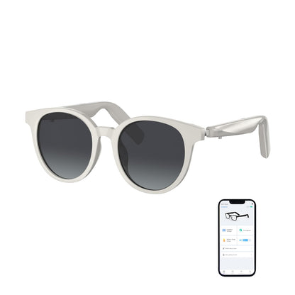 GetD AI Glasses for Men & Women, Low Bridge Fit, Smart Sunglasses Powered by ChatGPT with 74-Language Translation, Bluetooth 5.4, 11H Music/9H Call, UV400 & Polarized Lenses for Travel & Daily Use