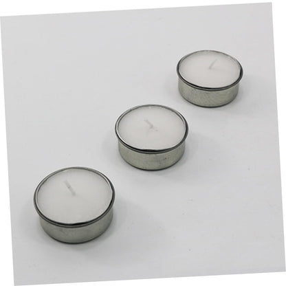 DOITOOL 10pcs Galvanized Iron Candlestick Tealight Candle Tins DIY Jars for Cosmetics