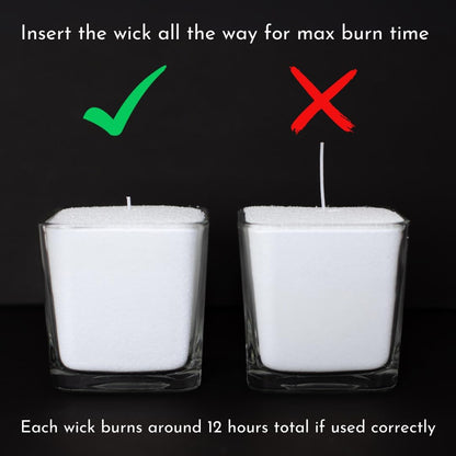 Foton Sandle Pearled Candle 10 Oz – Clean Laundry, Non Toxic Luxury Long Lasting Sand Candles up to 120 Hours - Refillable Candle Sand with 15 Wicks for Candles Making