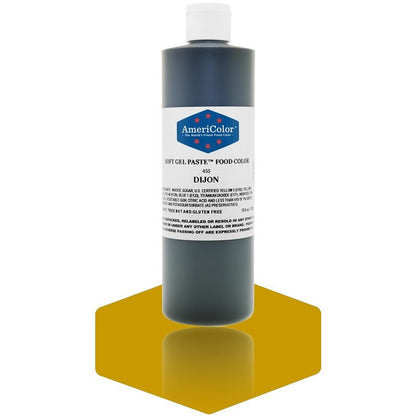 AmeriColor, Dijon, 13.5 Ounce Bottle, Soft Gel Paste Food Color
