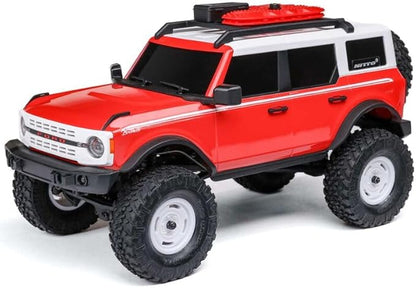 Axial 1/24 SCX24 F Bronco 4X4 RTR Brushed Rock Crawler (Battery &amp Charger Included) - Remote Control Car RC Cars RC Rock Crawler 4WD RTR 1/24 Scale for Adult (Red (AXI00006V2T6))