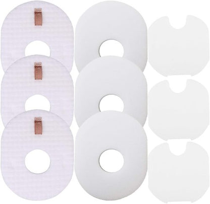 Dttery Replacement Filters Kit for Shark Rocket Vacuum - 3 Post & 3 Foam/Felt Filters | Compatible with HV292, HV300, HV301 & More