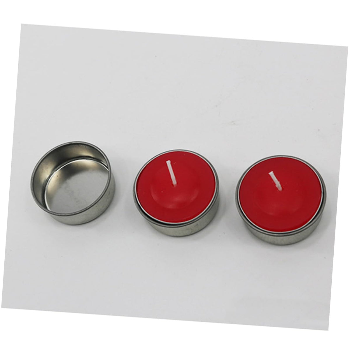 TEHAUX 10pcs DIY Iron Candlestick Tealight Tins Candle Making Jars Storage Tins for Cosmetics Elegant Practical