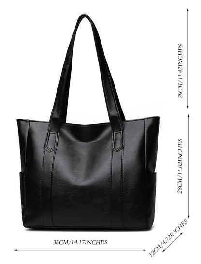 YXQSED Tote Bags for Women's PU Leather Big Purses and handbags ladies Waterproof Big Shoulder Bag