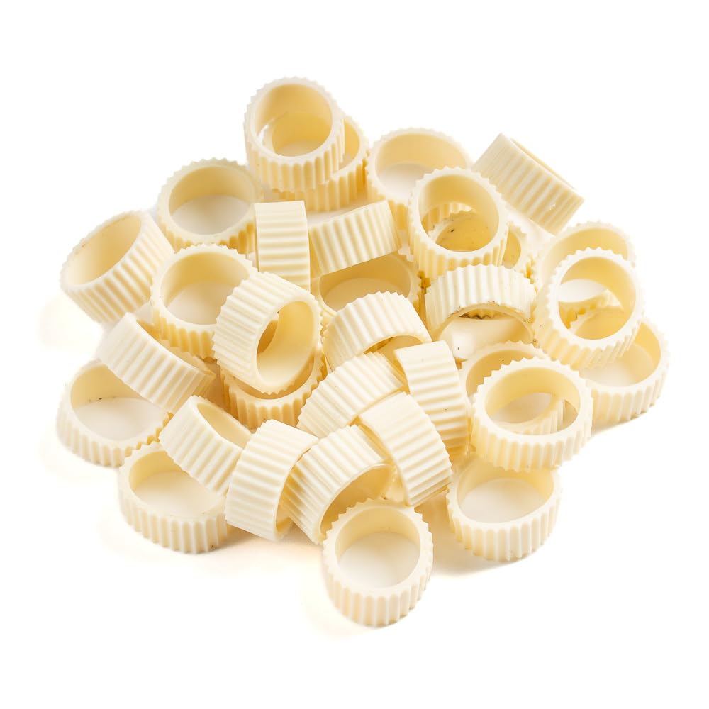 Factory Direct Craft Pack of 20 Rubber Candle Hugger Grippers - Candle Holders for Taper Candles and Candle Cups - Stay Put Candle Grips Keep the Candles Upright and in Place