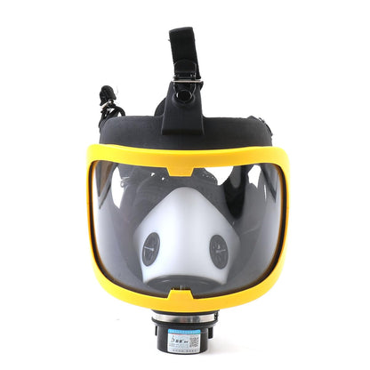 YILIKISS Full Face Respirator, Protective Mask with Air Pump for Gases Dust Chemicals Paint， Powered Respirator, 110ma-300ma 62 L/min 74 L/min Air Supply Flow