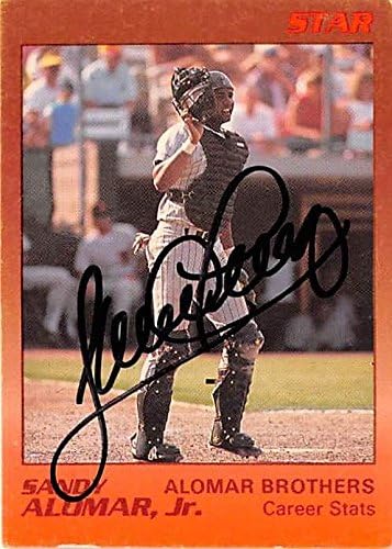 Sports Memorabilia Autograph Warehouse 301753 1989 Star Sandy Alomar Jr Autographed No.2 Poor Condition Baseball Card - San Diego Padres