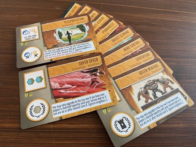 Stonemaier Games: Tapestry: Fantasies &amp Futures Expansion by Chris Scaffidi &amp Mike Young | Add to Tapestry | New Civilizations Cards &amp Cities | Inspired by Fantasy &amp Sci-Fi | 1-5 Pla