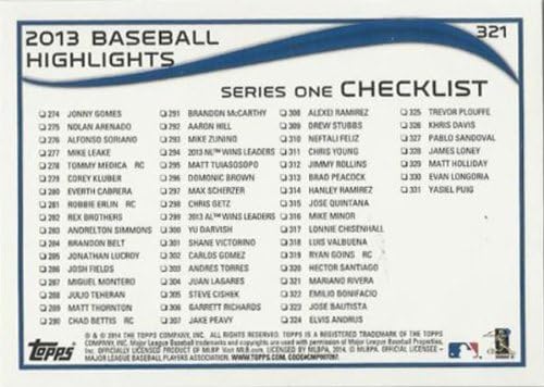 COMPLETE 2014 TOPPS SERIES ONE BASBALL CARD SET 330 HAND COLLATED
