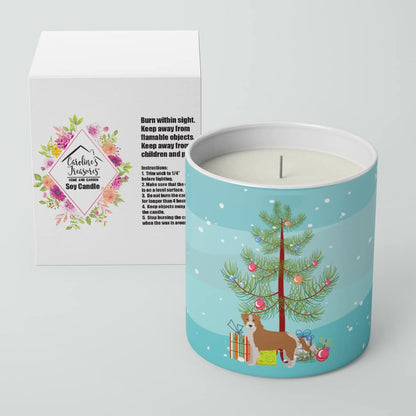 Caroline's Treasures CK3466CDL Kromfohrlander Christmas Tree 10 oz Decorative Soy Candle Nature Soy Wax Essential Oil Home Decor Ideal for Bedroom Kitchen Bath Office Gift, 10 oz