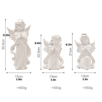 Candlestick Holders Retro Angel Candle Holder Romantic Candlelight Dinner Candle Holder Ornament Wedding Scene Arrangement Props Gift Decorations Candle Holders (Size : A)