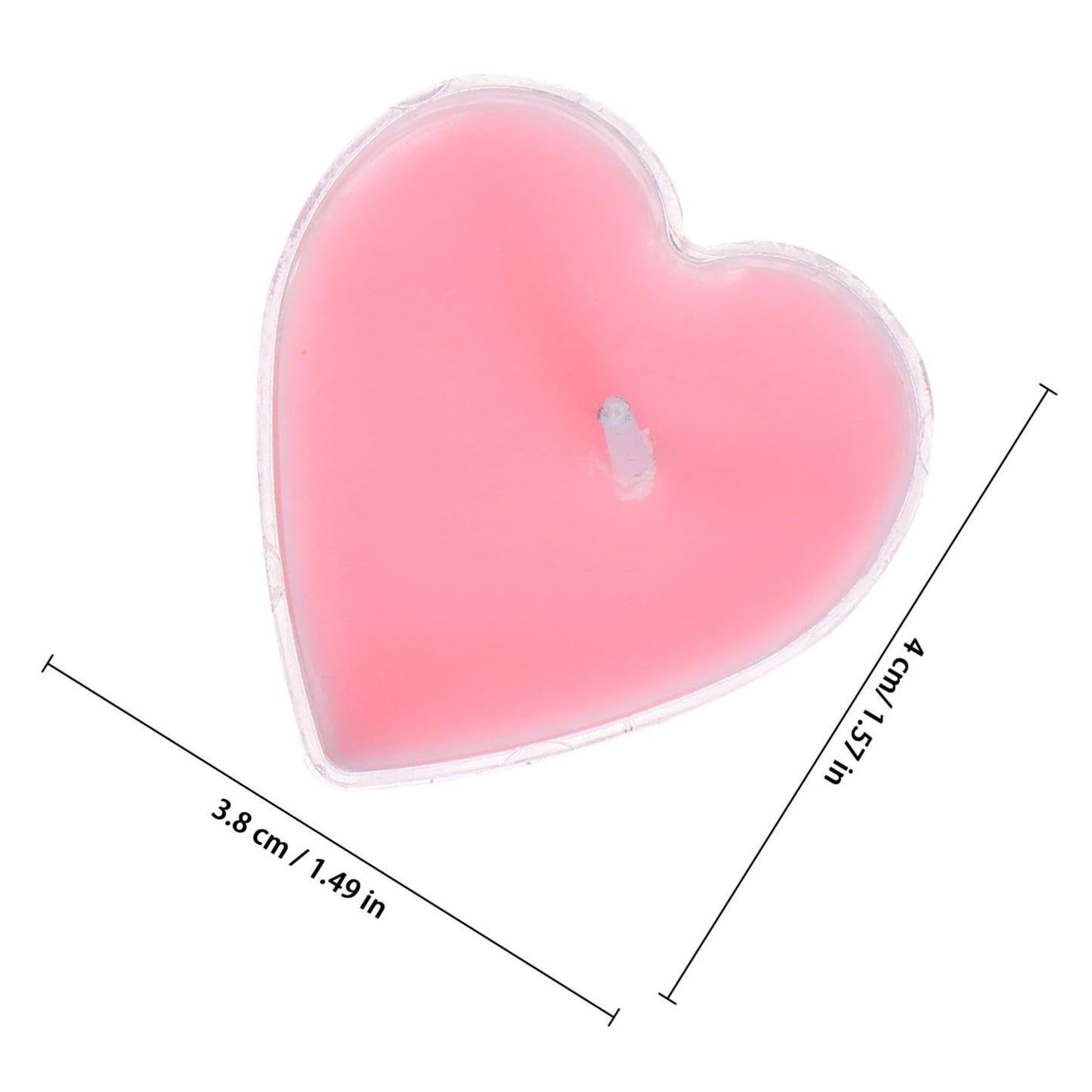 VALICLUD 9Pcs Heart Shaped Scented Tea Light Candles Romantic Paraffin Wax for Wedding Christmas Home Decor with Tealight Holder Long Burning Pink Rose Fragrance