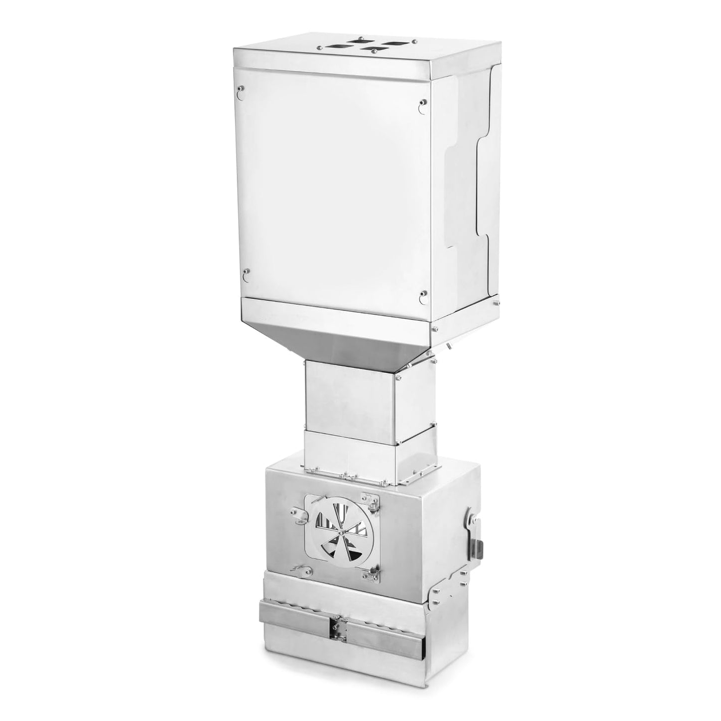 WILLOWYBE Outdoor Sauna Wood Pellet Heater Accessory - Large Capacity, Efficient Heating, Durable Stainless Steel, Compatible with Our Outdoor Sauna Stove
