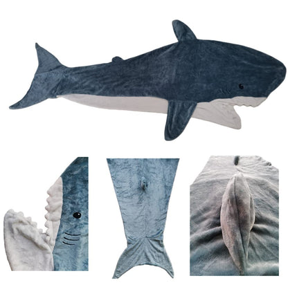 SunBritly Shark Blanket Shark Sleeping Bag Shark Onesie Cosplay Shark Costume Shark Gifts(S for 41-51 Inch Height)