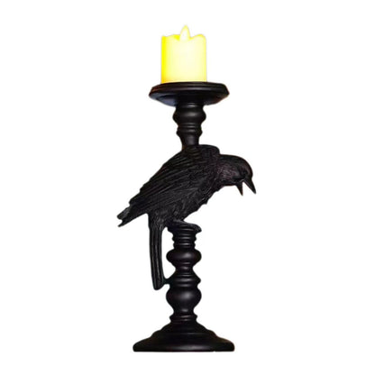 Tea light Holder, Resin Tealight Candle Holders Gothic Decor Candlestick for Halloween Thanksgiving Decor