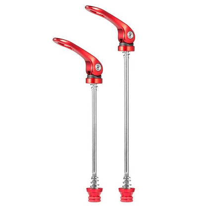 Chooee Quick Release Skewers Front & Rear Set for Mountain Bike,red
