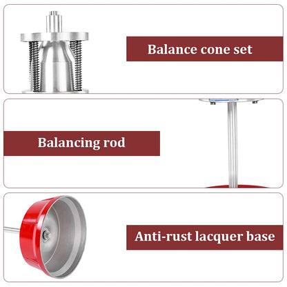 Portable Bubble Wheel Balancer, Heavy Duty Professional Tire Rim Balancing Machine Hubs Wheel Tire Balancer Bubble Level Heavy Duty Rim for Automotive Cars Trucks