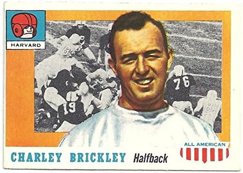 VINTAGE CHARLEY BRICKLEY ROOKIE CARD &amp SHORT PRINT FOOTBALL CARD - 1955 TOPPS ALL AMERICAN FOOTBALL CARD #61 (HARVARD) FREE SHIPPING &amp TRACKING