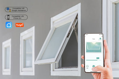 Olideauto Smart WiFi Window Opener TUYA APP Control, Phone App Control Electric Open Window with 19-4/5'' Running Trip