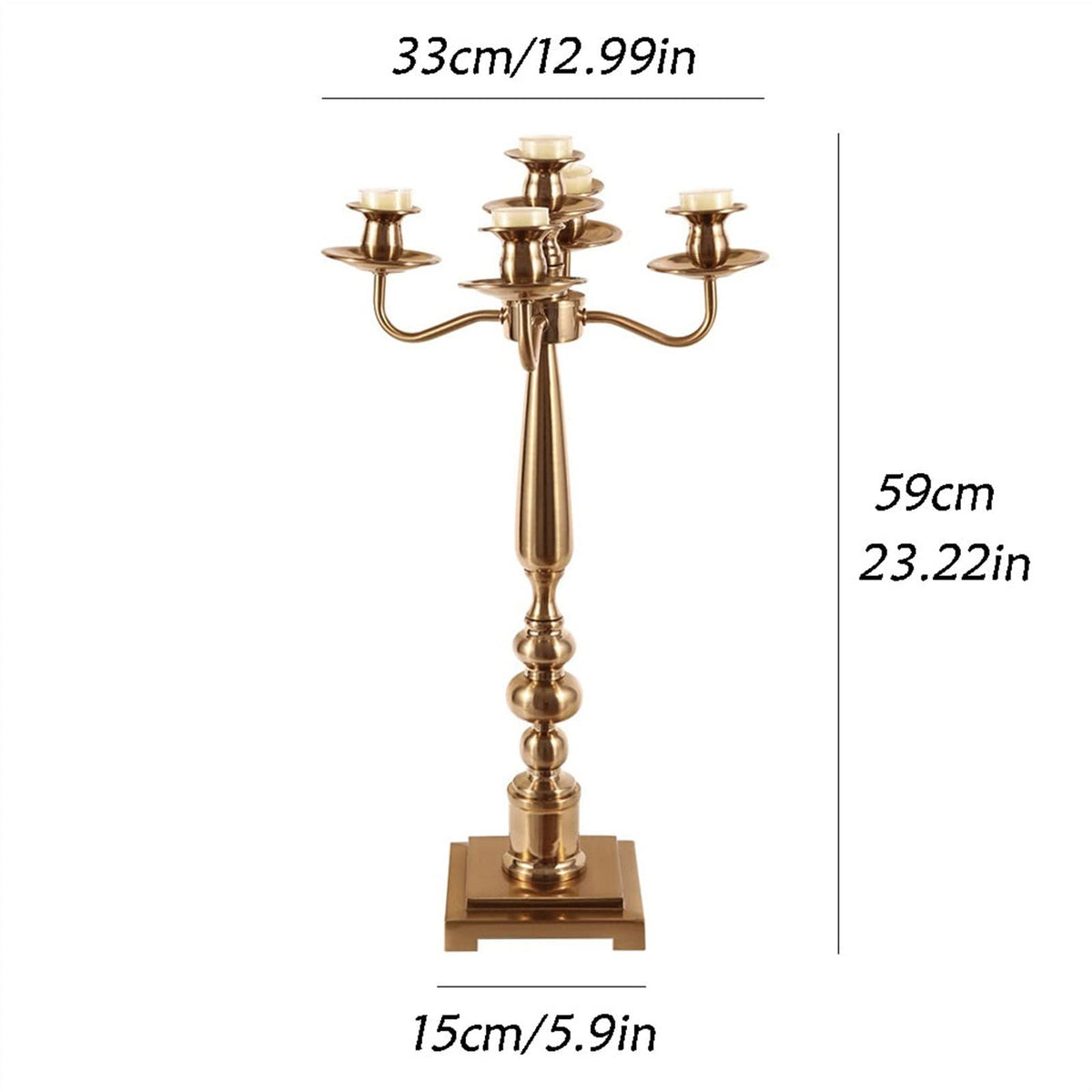 cfycfy987 Candelabra Table Romantic Candlestick Decoration Light Luxury Home Living Room Porch Handicraft Table Decoration Candle Sticks Holder