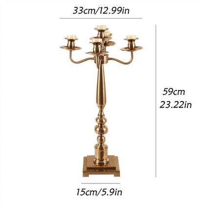 cfycfy987 Candelabra Table Romantic Candlestick Decoration Light Luxury Home Living Room Porch Handicraft Table Decoration Candle Sticks Holder