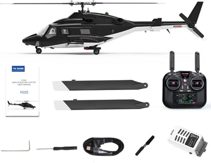 Yu Xiang F02S AirWolf 1/34 Scale Electric RC Helicopter With GPS Intelligent Flight Control System &amp Optical Flow Positioning - Outdoor Remote Control Helicopter RTF For Beginners Adult