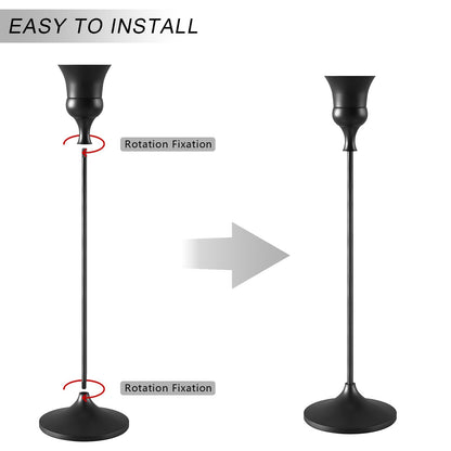 Showin Candlestick Holders Black, 3 Packs Taper Candle Holder for Candlesticks, Candle Sticks Holder Decor for Home Decor