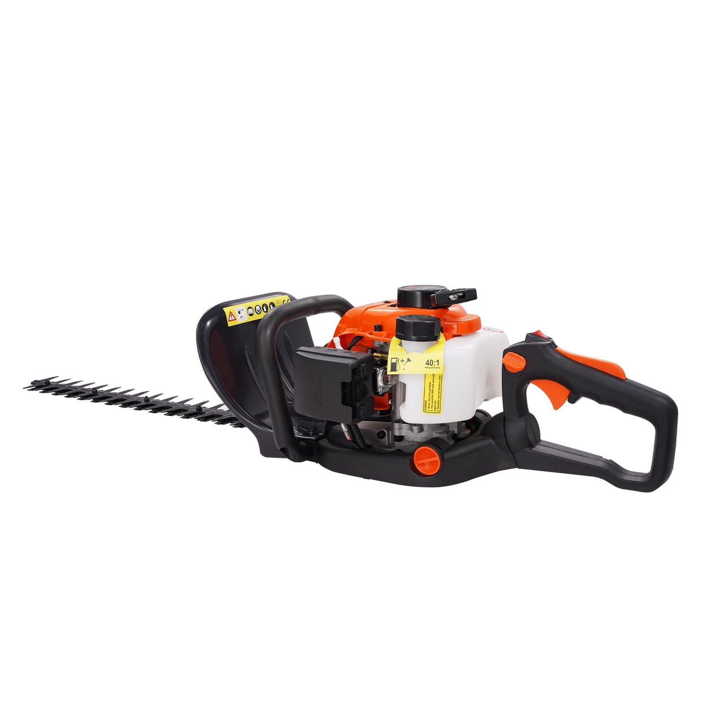 VEVOR Gas Hedge Trimmer 2 Cycle, 23.2-Inch 26cc Dual Sided Blade, Handheld, Lightweight, EPA, CE, EMC Certified, Ideal for Trimming Shrubs and Bushes, Includes Blade Cover, Gloves and Ear Protectors