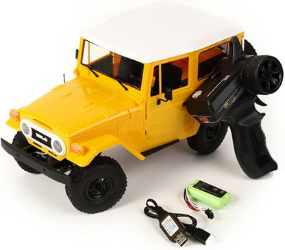 YIKESHU RC Truck Remote Control Truck 2.4Ghz 1/16 RC Crawler All Terrain Car RC Rock Crawler 4x4 WPL C34 RTR Mudding ull Scale Off Road RC Cars Realistic Vehicle Hobby RTR RC Trucks for Adult