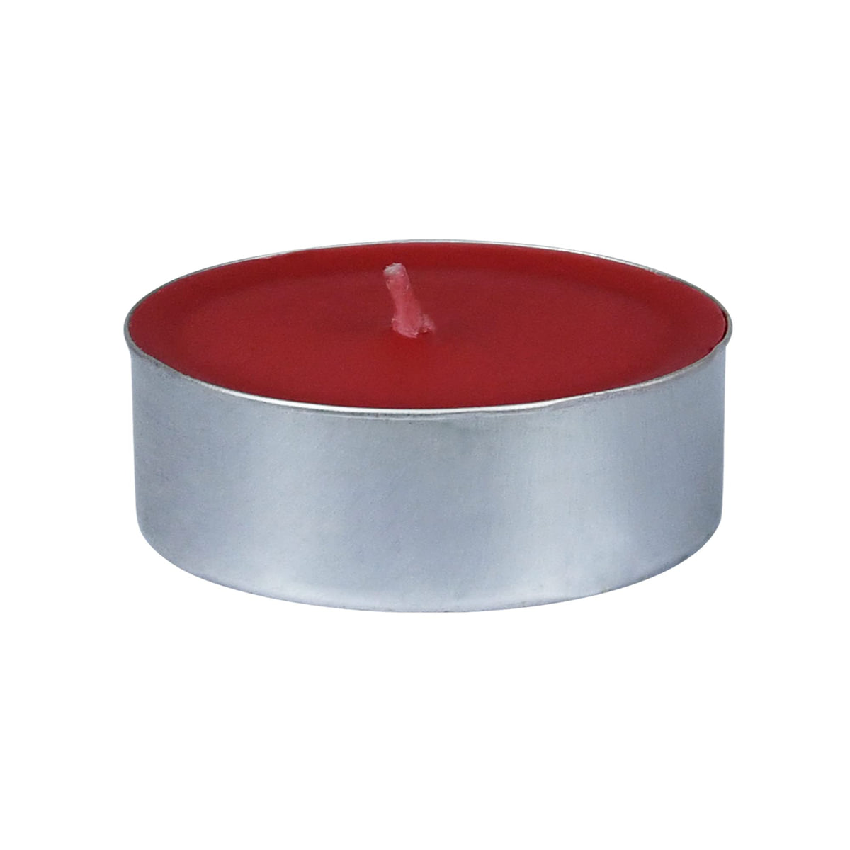 Zest Candle 12-Piece Tin Cups Tealight Candles, Mega Oversized Red s