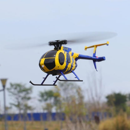 C184 MD500 RC Helicopter 2.4G 6-Gyro 4CH Stabilized Helicopter Remote Control Aircraft with Optical Flow Sensor for Adults Beginners Enthusiasts
