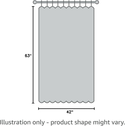 SimpleHome 100% Blackout Curtains - Thermal Insulated Grommet Drapes for Bedroom & Living Room | Cream, 42 x 63 Inch, 2 Panels