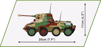 COBI Historical Collection WWII Sd.Kfz 234/2 Puma Vehicle Building Set 470 Pieces