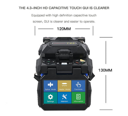 T45 Core Alignment Fusion Splicer Kit, Fiber Optic Welding Splicing Machine with FC-30 Cleaver