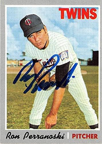 Sports Memorabilia Autograph Warehouse 246360 Ron Perranoski Autographed Baseball Card - Minnesota Twins 1970 Topps - No. 226