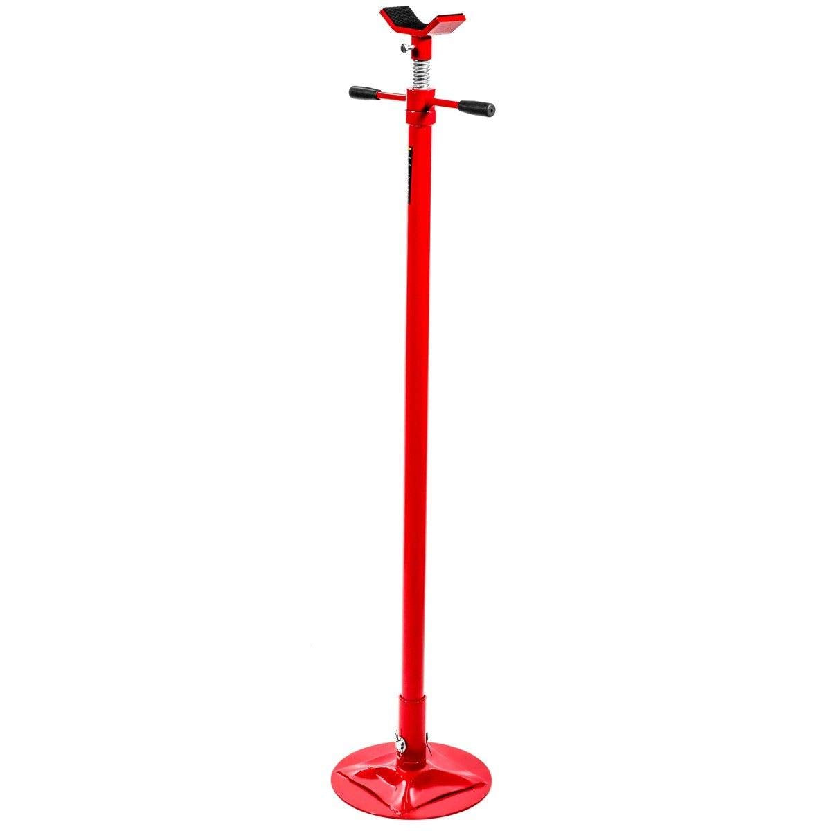 Stark USA Underhoist Support Stand 1/2 Ton Capacity Self Locking Threaded Spin Handle Lifting Adjustable Height (53.5" to 79"), 1,000 LBS Capacity