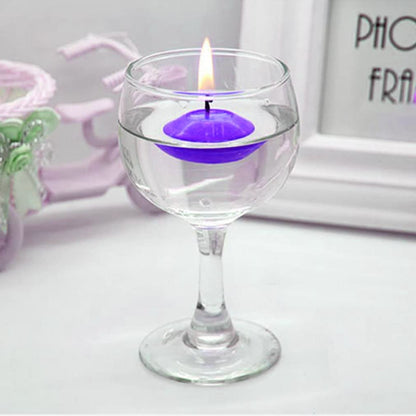 XGNG 2 Boxes 20PCS Round Burning Candles, Small Tea Light Candles, Unscented, Purple