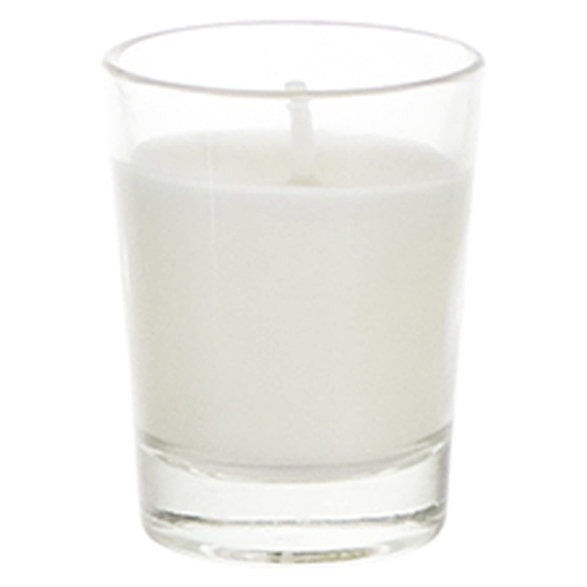 Mega Candles 12 pcs Unscented Glass White Container Candle, Mini Party Light 5 Hour Burn Time 1.5 Inch x 1.75 Inch, Home Décor, Wedding Receptions, Occasions, Events, Festivities, Meditations, Altar