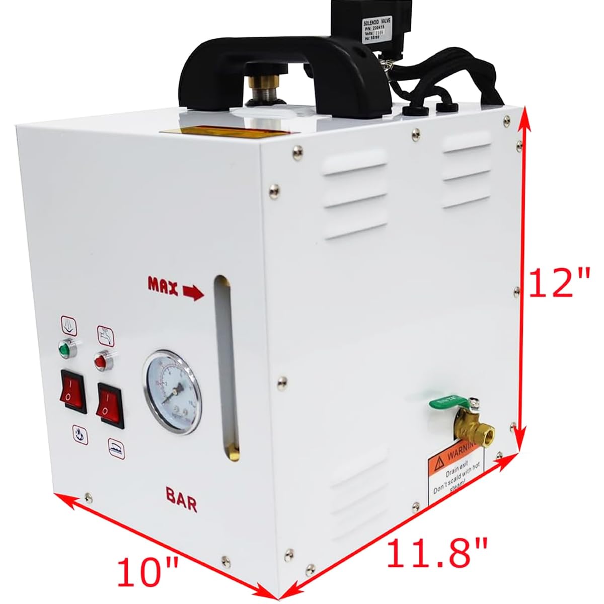 INTBUYING Industrial Steam Iron Curtain Electric Iron Boiler 110V Steam can be adjusted 1600W Booster Iron Clothing Store Laundry Cloth Factories