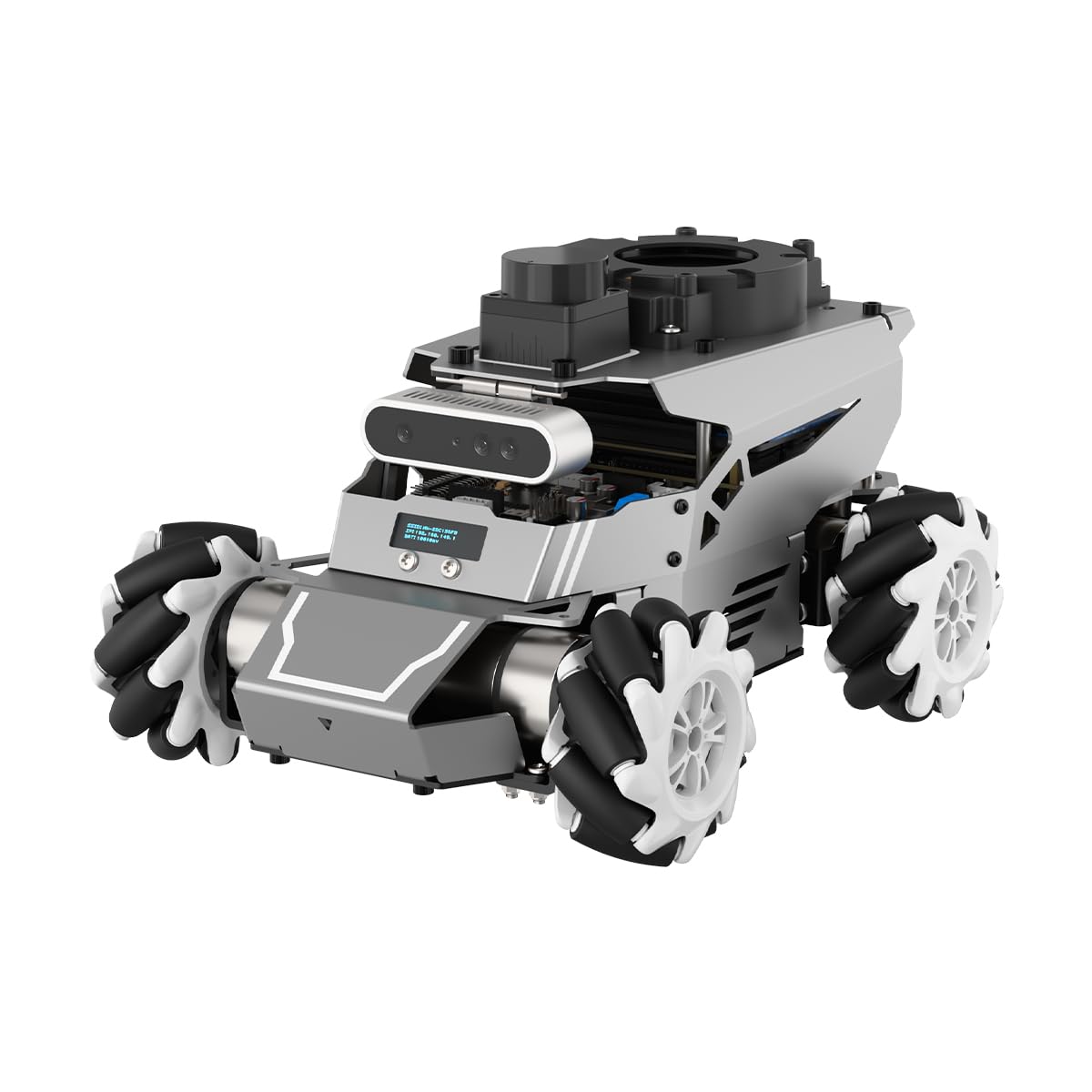 HIWONDER ROS2 Robot Car for Jetson RPi Gemini ChatGPT Large AI Models Depth Camera SLAM Mapping Autonomous Driving Programming Education 3-in-1 Chassis Car, ROSOrin Ultimate Kit & NO Controller