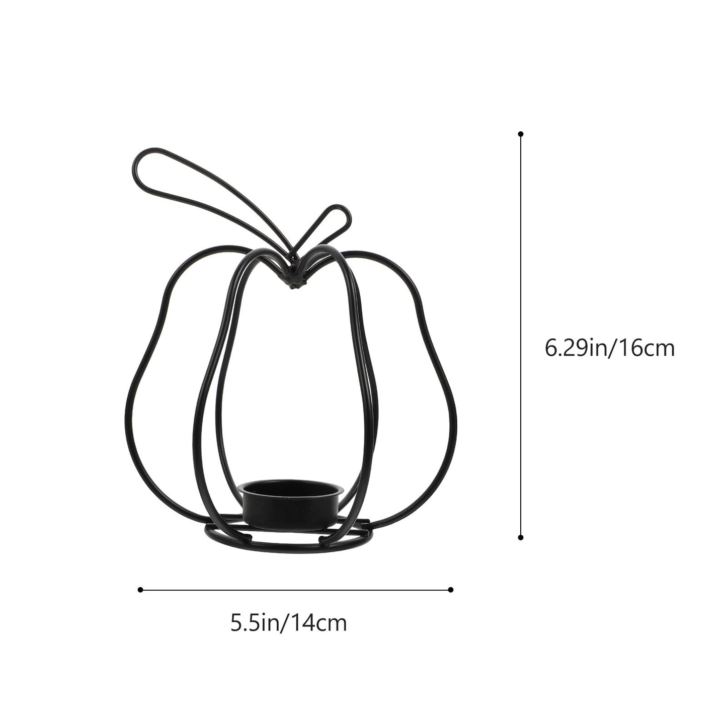 OSOLADY Creative Retro Iron Candlestick Holder Elegant Wrought Candleholder Ornament for Home Wedding Party Table Decoration Rustic Dinner Centerpiece