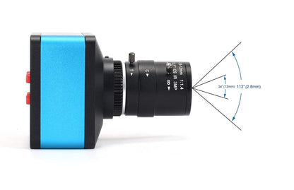 HAYEAR 4K UDH 2160P 1080P HDMI USB Industrial Microscope Camera for Machine PCB Board CPU Repair Soldering；PC Support Windows/Mac/Linux System