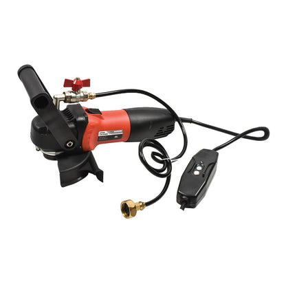 Hardin 4" & 5" Variable Speed Wet Polisher and Grinder – 800W 120V, 1000–4000 RPM, Water Feed System with Brass Valve, GFCI Cord for Granite, Marble, Stone, and Concrete Fabrication