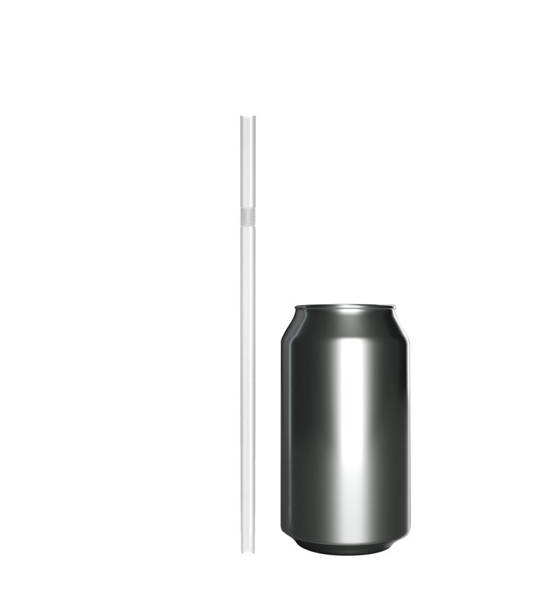 Flexible Plastic Drinking Straws - 7.75" x 0.23" (250, Clear)
