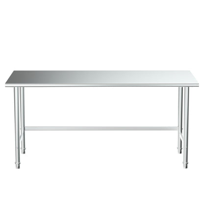 Treshin Stainless Steel Work Table Open Base 24" X 60", Commercial Heavy Duty Prep Table for Kitchen, Restaurant, Home, Hotel, Laundry